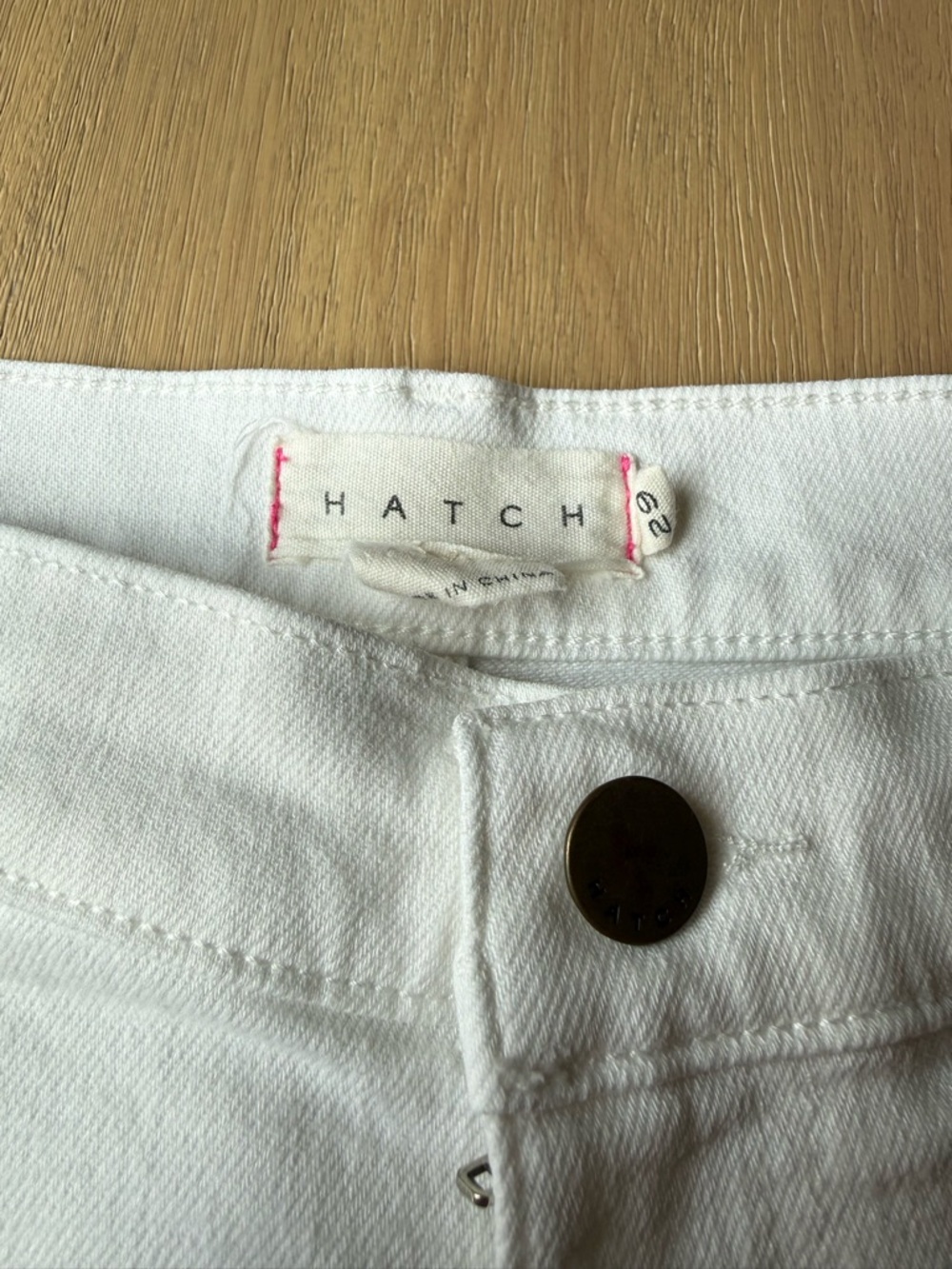 Hatch Women's White Cropped Ankle Maternity Jeans Size 29 - Picture 7 of 9